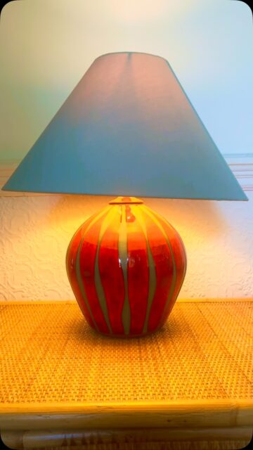 Vintage Neville and Green Studio table lamp In a stunning colour combo, red and turquoise 
On the website 
#vintage #lighting #interiors #lamp #forsale